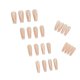 thumbnail image 2 of Uñas postizas de bailarina de línea blanca, uñas postizas brillantes, puntas largas de cobertura completa para mujeres y niñas, 2 of 5