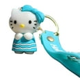 thumbnail image 4 of Lovely Kitty Keychain, Fashionable Cat Key Ring, Ideal Gift Bag Pendant-Blue, 4 of 7