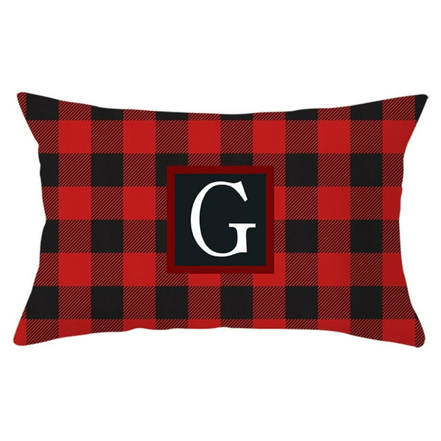 Funda de almohada de Navidad Puntoco, muñeco sin rostro, enano, gnomo, duende, celosía, árbol de Navidad, copo de nieve, lino, estampado, sofá, funda de almohada Puntoco Puntoco-1787