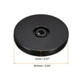 thumbnail image 2 of 3inch Rotating Swivel Stand with Steel Ball Lazy Susan Base Turntable Black 2pack, 2 of 5
