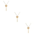 thumbnail image 4 of Minnieouse Collar de mujer Collares de borlas exquisitos para decoración diaria Dorado, Corazón Type1 NO1, 4 of 6