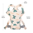 thumbnail image 3 of Ficcug 4 in 1 Baby Carrier,Ergonomic Infant Carrier Backpack,Breathable Front Back Carrying Wrap Seat for Newborn Toddlers up to 33 lbs,Colorful, 3 of 10