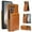 Brown, variant on ELEHOLD Slim Faux Leather Case for Samsung Galaxy Z Fold 4, PU Leather Card Holder Flip Stand Shockproof Wallet Case With Front Tempered Glass for Samsung Galaxy Z Fold 4,Black