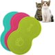 thumbnail image 4 of Tapete de PVC para comida de mascotas, antideslizante, impermeable, para comedero de gatos y perros (azul), 4 of 5
