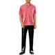 thumbnail image 2 of Camisetas Polo Brillantes INSPIRE CHIC para hombres, Tops Brillantes de Manga Corta, Polo Metálico XL Rojo, 2 of 5