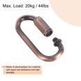 thumbnail image 3 of Unique Bargains 4mm Oval Shape Quick Link Screw Lock Chain Connector Red Bronze 10 Pack, 3 of 5