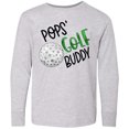 thumbnail image 3 of Inktastic Pops' Golf Buddy with Golf Ball Long Sleeve Youth T-Shirt, 3 of 5