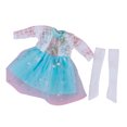 thumbnail image 1 of Bewildely 1 Juego de vestido de muñeca para niñas, portátil, desmontable, reutilizable, lavable, decorativo, lindo reemplazo, muñecas, Muñecas y casas de muñecas Blanco azul, 1 of 6
