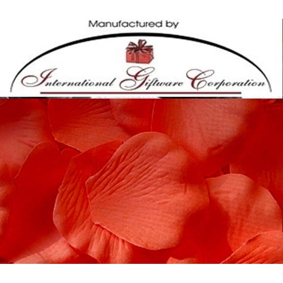 Orange - 100 Silk Rose Petals Wedding Favors - Solid Colors - Wedding Reception and Party Supplies
