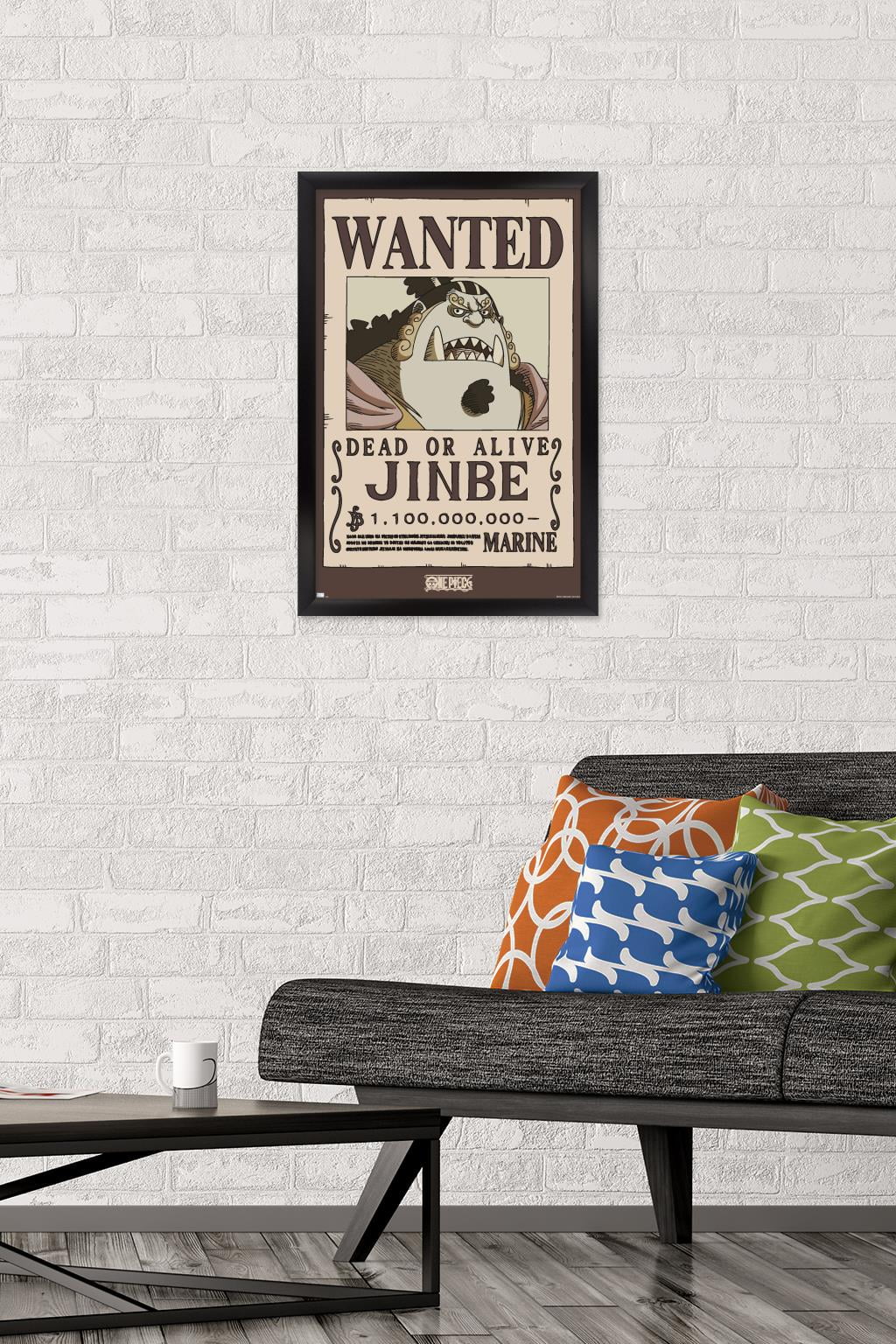 One Piece - Jinbe Wanted Poster Wall Poster, 14.725