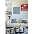 thumbnail image 2 of MuralMax Home Family Blessing Inspirational Bible Verse - Modern Blooming Poppies Floral Canvas Art - Wall Decor For Living, Dining Rooms & Master Bedroom Color Silver Blue - Set of 2 - Size-30x30, 2 of 5