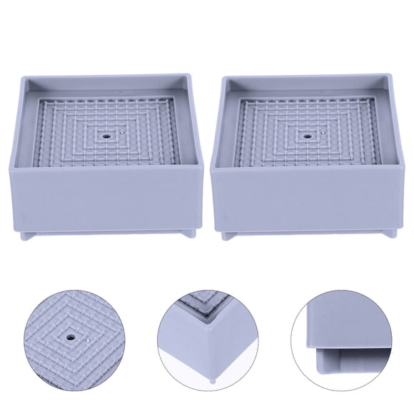 FESTFENDS 4Ud Base Universal Gris Para Muebles Segura De Camas Y Mesas