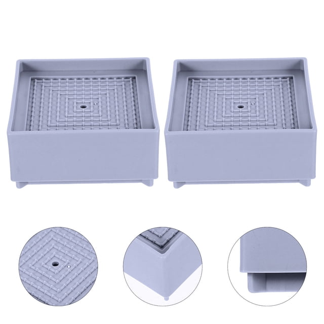 FESTFENDS 4Ud Base Universal Gris Para Muebles Segura De Camas Y Mesas