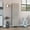 Light Gray / White, variant on TUHOME Nala Cleaning Cabinet, Freestanding Utility Storage with Double Door Cabinet