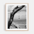 thumbnail image 2 of Lowcountry Lighthouse - Folly Beach South Carolina Photography Lighthouse Black and White Coastal Beach Ocean Seascape Nature Unframed Wall Art Print 20 x 24 inches, 2 of 13