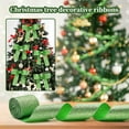 thumbnail image 6 of 2.5 Inch x 10 Yards Christmas Metallic Glitter Wired Ribbon, DIY Craft ribbon for Gift Wrapping, Christmas Tree Garland and Holiday Decorations, 6 of 9