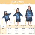 thumbnail image 4 of FORMRS Wearable Blanket Hoodie with Sleeves for Kids Cozy Flannel Sweatshirt, Window Space, 4 of 7