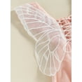 thumbnail image 5 of Douhoow Baby Girls Butterfly Rompers Infant Fly Sleeve Lace Tulle Jumpsuit Summer Bodysuits, 5 of 7