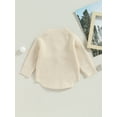 thumbnail image 4 of Wassery Baby Girl Fall Long Sleeve Round Neck Letter Embroidery Knit Bodysuit Jumpsuits 3M 6M 12M 18M 24M Newborn Sweater Romper, 4 of 9