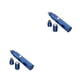 thumbnail image 4 of Seitruly Recortador de pelo de nariz, removedor de afeitado eléctrico alimentado por portátil, cortapelos de cabeza de acero inoxidable, cabeza Cabeza azul 2 uds. 2piezas Seitruly CBP379740, 4 of 5