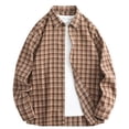 thumbnail image 3 of Admvng Men's Checkered Shirt Button Down Long Sleeve Vacation Casual Shirts, 3 of 5