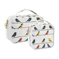 thumbnail image 2 of ALAZA Clear Cosmetic Bag Animal Birds Makeup Bags 2 Pcs Toiletry Case Waterproof Travel Organizer, 2 of 7