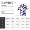 thumbnail image 6 of Lsque Blue And White Porcelain Pattern pattern Hawaiian Shirt for Men, Unisex Summer Beach Casual Short Sleeve Button Down Shirts-Large, 6 of 9