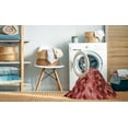 thumbnail image 2 of Ahgly Tapis d'Intérieur Lavable en Machine Carré Rouge, 5 Pieds Carré, 2 of 7