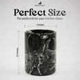 thumbnail image 3 of Radicaln Black Marble Utensil Holder 6.5 inches – Kitchen Counter Organizer for Cooking Spoons and Tools, Stylish Utensils Holder, Marble Kitchen Decor, 3 of 5