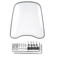 thumbnail image 1 of 1.5mm Thick Universal Motorcycle Windshield Windscreen Clear Deflector Wind Shield Clear, 1 of 5