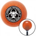 thumbnail image 1 of American Shifter  Black Zombie Outbreak Response Orange Metal Flake Shift Knob with M16 x 1.5 Insert, 1 of 1