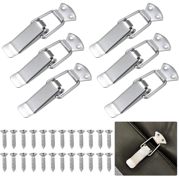 Woeilo Sectional Sofa Connector Kit - 6 Pack Set to Securely Connect Modular Couch Components - Prevents Separation with Sturdy Hooks and Clips
