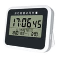 thumbnail image 3 of Reloj despertador digital con alarma , decoración de centro de mesa, calendario, silencio, reloj digital de escritorio para cocina interior,, 3 of 6