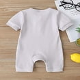 thumbnail image 4 of Combinaison une Pièce Unie pour Bébé Fille Garçon, Manches Courtes, Boutons, Vêtements en Coton, 4 of 6