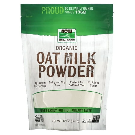 NOW Foods Real Food, Organic Oat Milk Powder, 12 oz (340 g)