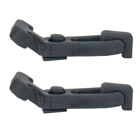 FONDOTIN Rubber T-Handle Hasp Black 2Sets 4.5X1.9In