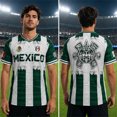 thumbnail image 6 of 2026 Mexico Soccer Jersey for Men, V Neck Short Sleeve Breathable Football Fan T Shirt, 6 of 8