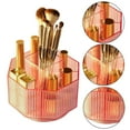 thumbnail image 2 of OUSITAID 360 Rotating Acrylic Makeup Brush Holder Cosmetic Display Case (Blue), 2 of 7