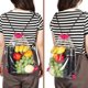 thumbnail image 3 of 2 piezas de bolsa de cordón transparente de PVC, mochila con cordón impermeable, bolsa de almuerzo transparente, mochila pequeña transparente para estadios y eventos deportivos, 3 of 6