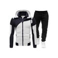 thumbnail image 2 of EYIIYE 2 Pcs Mens Sweatsuit Sets Zip  Hooded Jogging Track Suits, 2 of 4