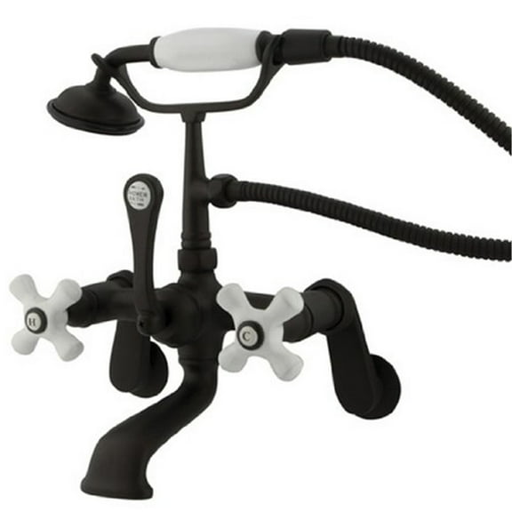 Wall-Mount Clawfoot Tub Faucet, Oil Rubbed Bronze, Tub Wall Mount