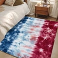 thumbnail image 4 of Hallway Runner Rugs 2.7x5 Ft, Blue White Red Non Slip Area Rugs for Kitchen Bedroom Entryway, Tie-dye American Flag Star Abstract Washable Carpet Runner Rug Floor Mats for Bedroom Home Decor, 4 of 8