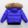 thumbnail image 3 of KAUOD Toddler Leather Parka Coats Winter Padded Waterproof Puffer Jackets Kids Boys Quilted Insulated down Outwear Clothes, 3 of 3