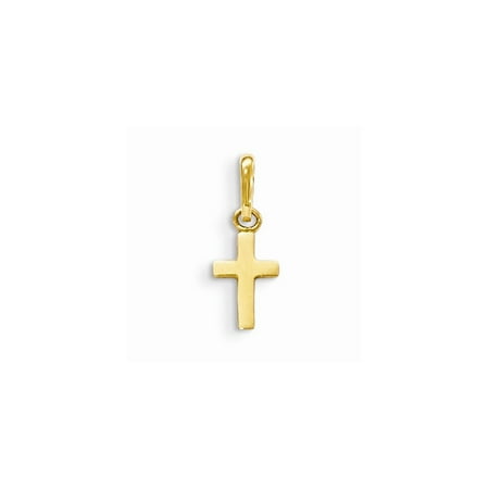 14k Yellow Gold Madi K Children's Cross Pendant