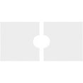 thumbnail image 4 of Ekena Millwork CMP30X15RE2-05000 5 in. ID x 10.5 in. Rectangle Architectural Grade PVC Contemporary Ceiling Medallion - 2 Piece, 4 of 4