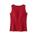 thumbnail image 3 of Aboser Built in Bra Tank Tops for Women High Neck Workout Camisole Cozy Seamless Basic Undershirt Summer Casual Sleeveless Tank Top, 3 of 7