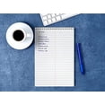 thumbnail image 3 of Bloq. notas en espiral, paq. 8, 6x9 pulg., 60 hjs., papel blanco, regla Gregg, Better Office Products, cubierta cartón nat., 8000mlibret, 3 of 3