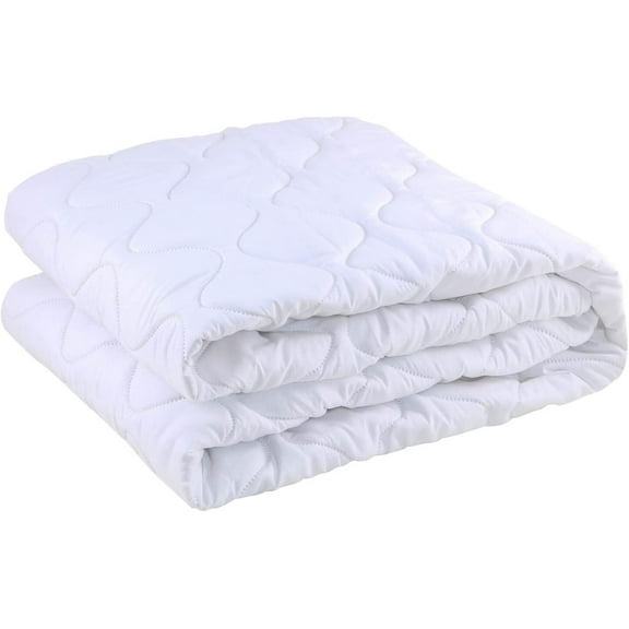 Waterproof Mattress Protector Mattress Pad Quilted Fitted Mattress Cover White Solid RV Narrow King (72x80)