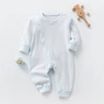 thumbnail image 2 of Chbgutlmr Baby Clothes Infant Side Button Toddler Jumpsuit Newborn Boy Girl Comfy Cotton Onesie Rompers, 2 of 3