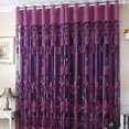 thumbnail image 2 of LELINTA 1 PCS ( L: 2.5 M x W: 1M) 98.5'' x 39.4'' Flower Tulle Blackout Curtains Window Balcony Modern Luxury Flower Printed Sheer Tulle Voile Curtain, 2 of 4